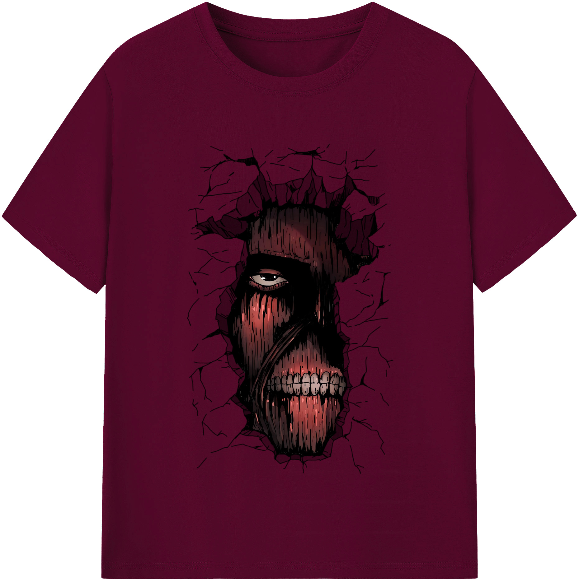 （画像用） 進撃の巨人 Attack on Titan レディースカジュアルプリントTシャツ（綿100％）
